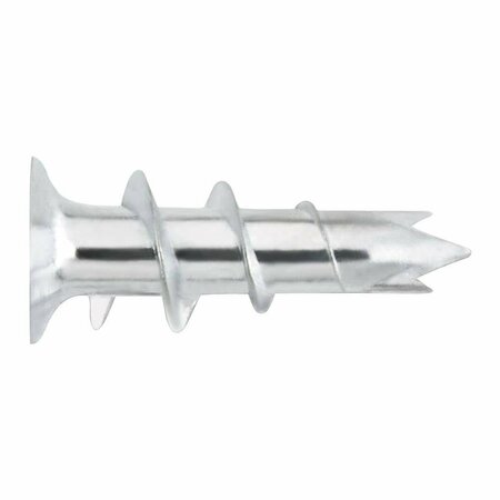 POWERS 3/8in to 5/8in Zinc Zip-It Jr. Wall Anchors, Standard Box, No Screws, 100PK POW 02362Z